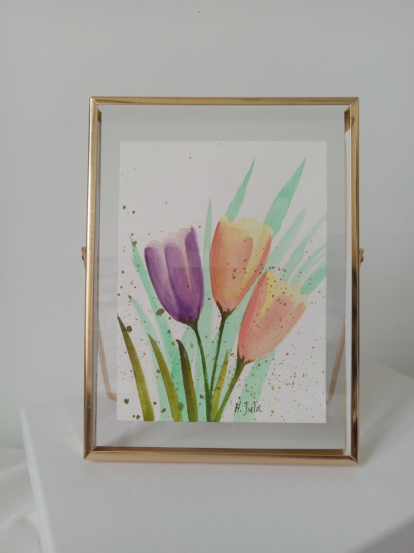 Watercolor Tulips