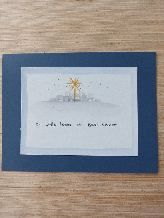 Oh little town of Bethlehem Christmas Card